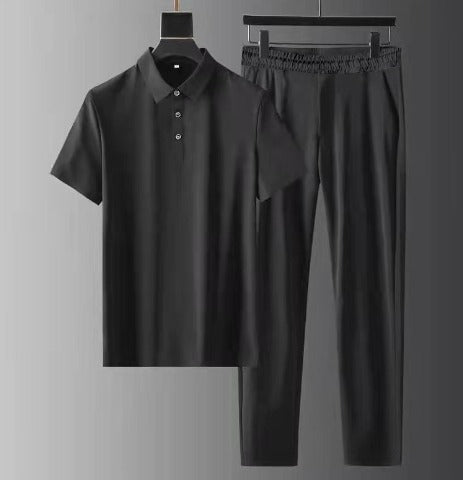 Poloshirt Heren – Hoge Taille Broek voor Casual en Sportieve Stijl