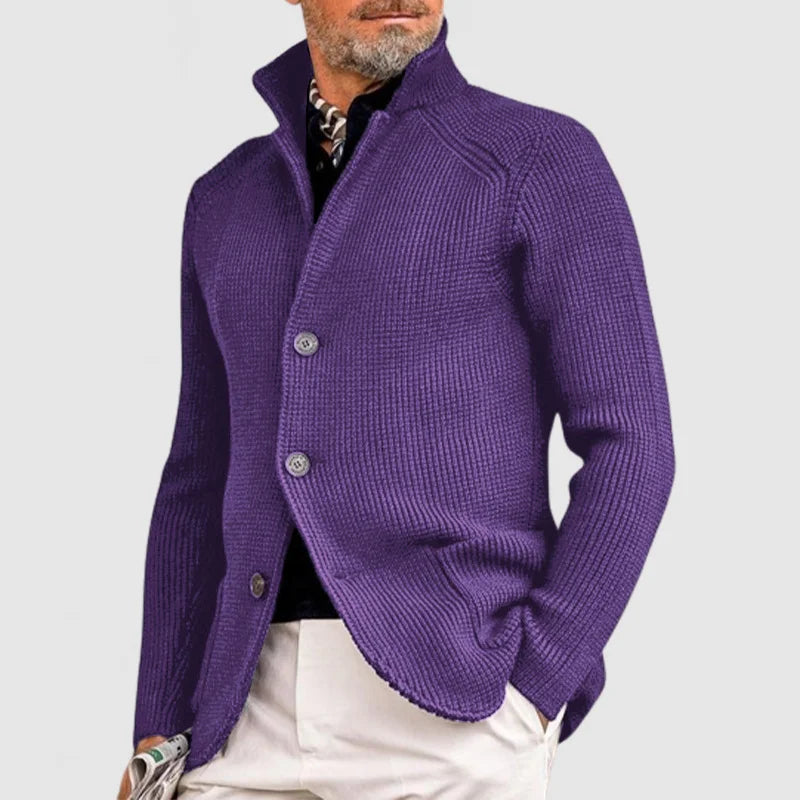 Heren Trui – Comfortabele Strickjacke van Wol voor Casual en Formeel