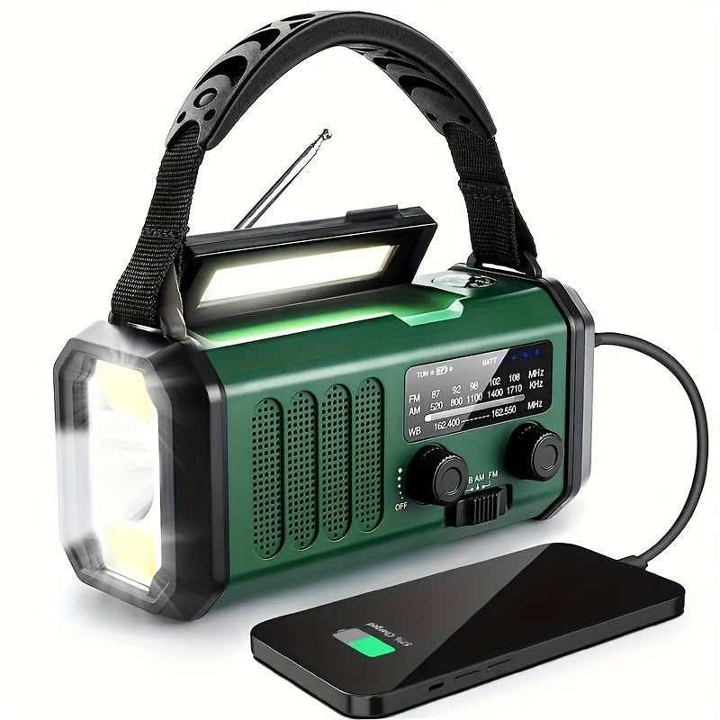 Zonne-energie Noodradio Powerbank Radio LED Lamp Buiten