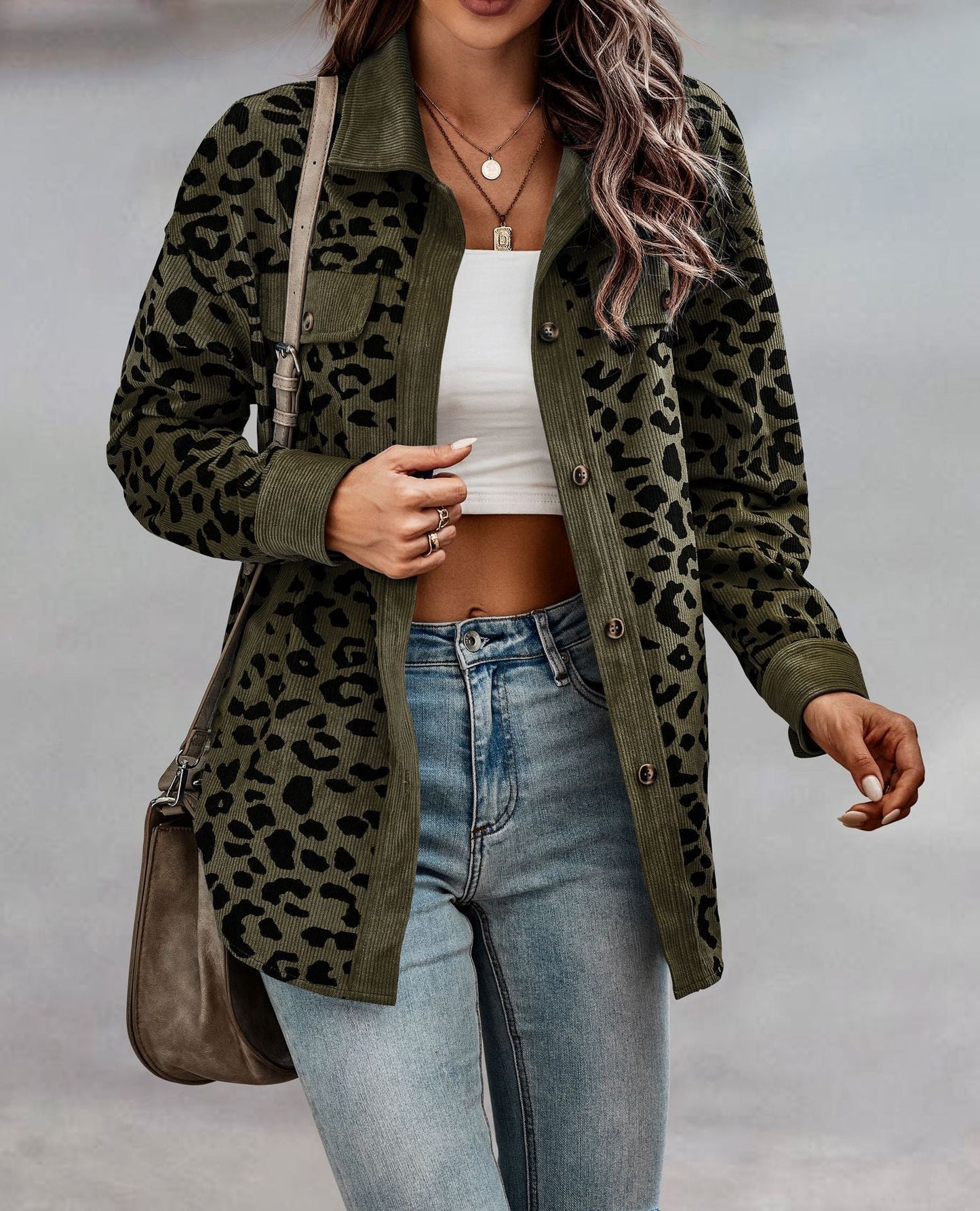 Dames Leopardenjacke – Trendy Damesjas met Luipaardprint voor Casual en Feest
