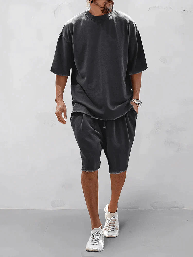 Heren Casual Streetwear Set - Comfortabele en trendy outfit voor dagelijks gebruik