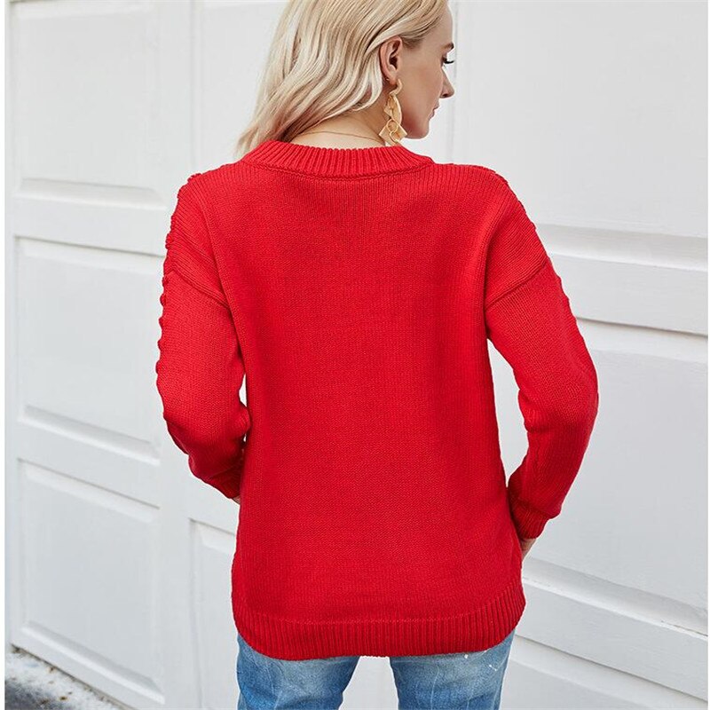 Trui Dames Ronde Hals – Comfortabele Gebreide Trui voor Herfst en Winter