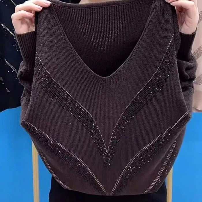 Moderne Trui Dames – Stijlvolle gebreide trui met lange mouwen en comfortabele pasvorm