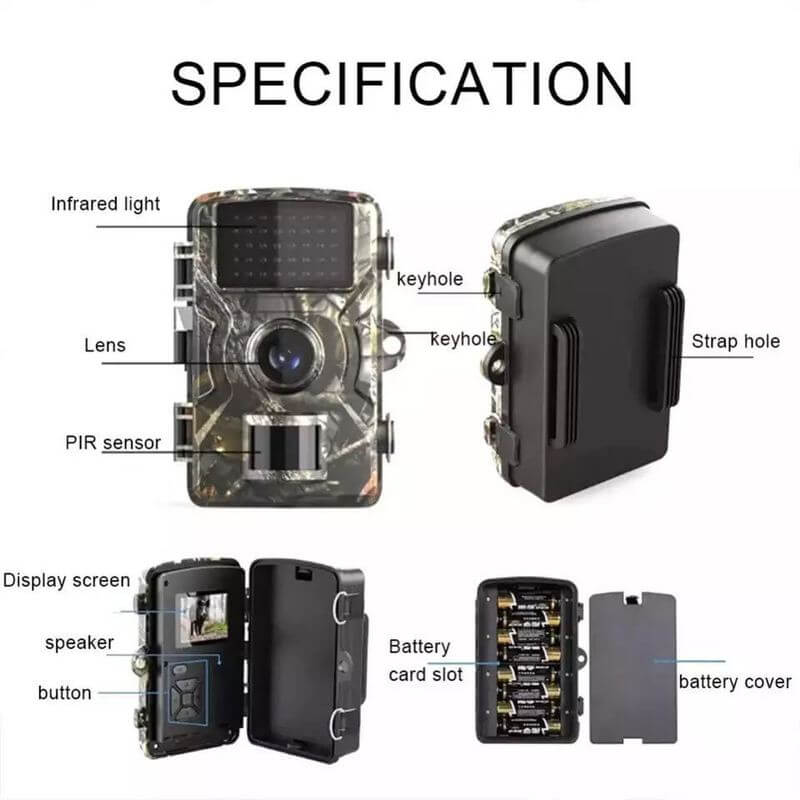 Wildlife Camera Trail Cam Nachtzicht Buiten Camera Jagen Beveiliging