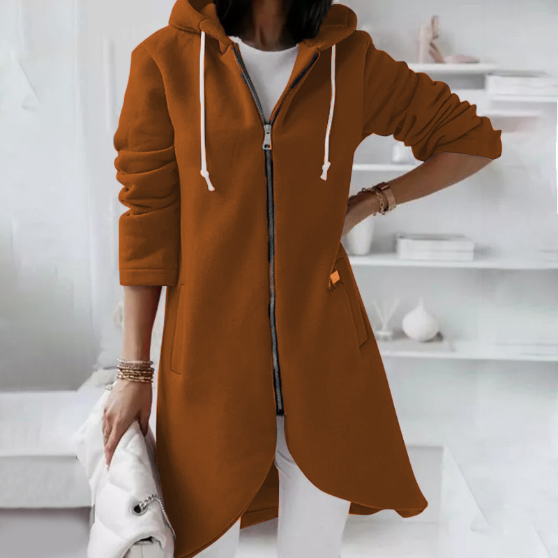 Kapuzenjack voor dames – Comfortabele ritsjack met trendy design en zachte stof
