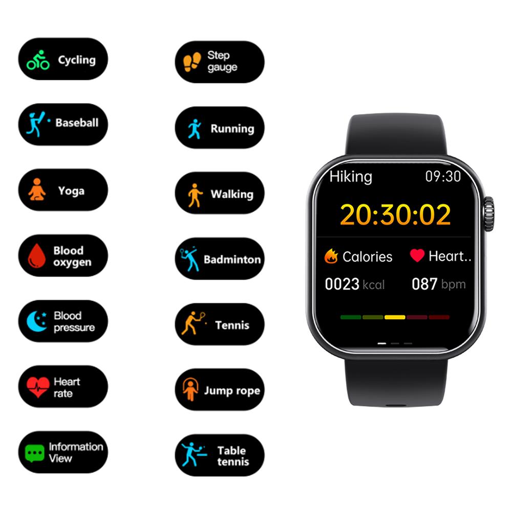 Slim horloge bloedsuiker bloeddruk hartslag slaapmonitoring