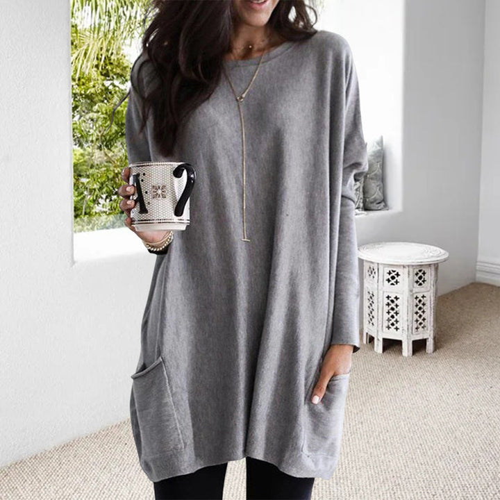 Pullover dames – Comfortabele trui met zakken en trendy ontwerp