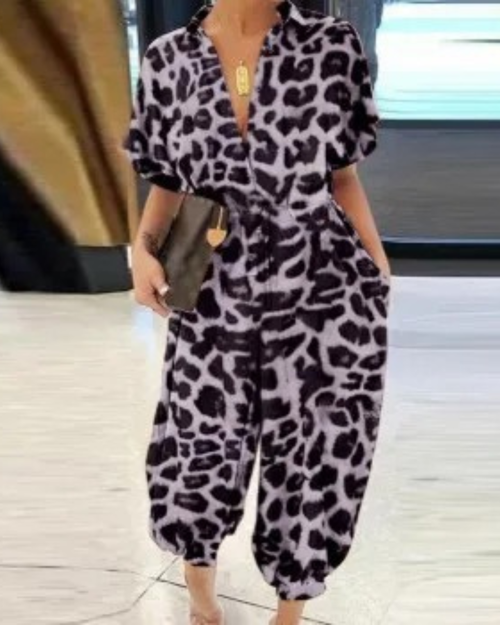 Jumpsuit dames - Elegante knoopspitzenriem met trendy ontwerp voor feesten