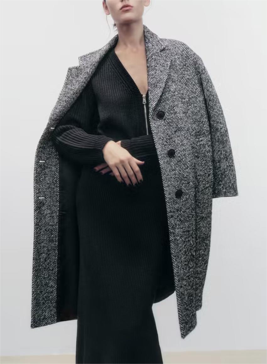 Visgraatmantel dames – Stijlvolle visgraat jas voor herfst en winter