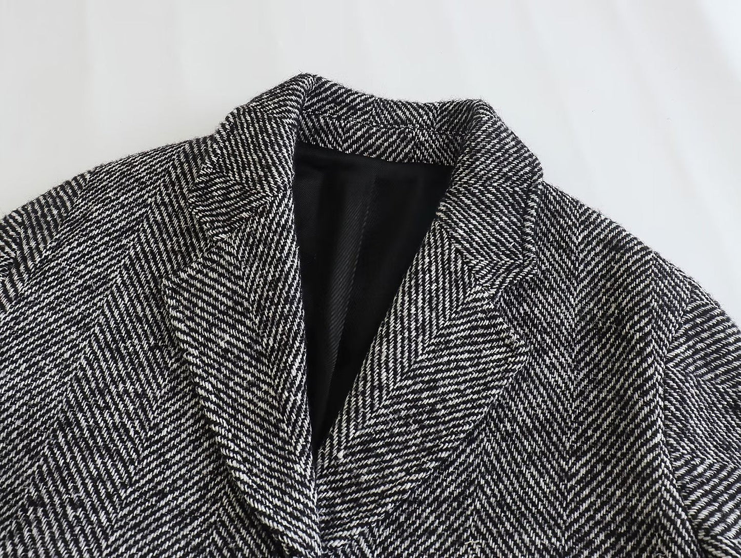 Visgraatmantel dames – Stijlvolle visgraat jas voor herfst en winter