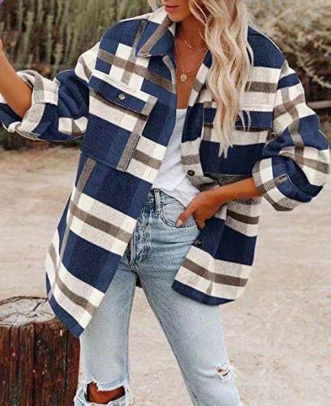 Geruit overhemd dames – Casual rustiek shirt met lange mouwen en katoen