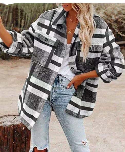 Geruit overhemd dames – Casual rustiek shirt met lange mouwen en katoen