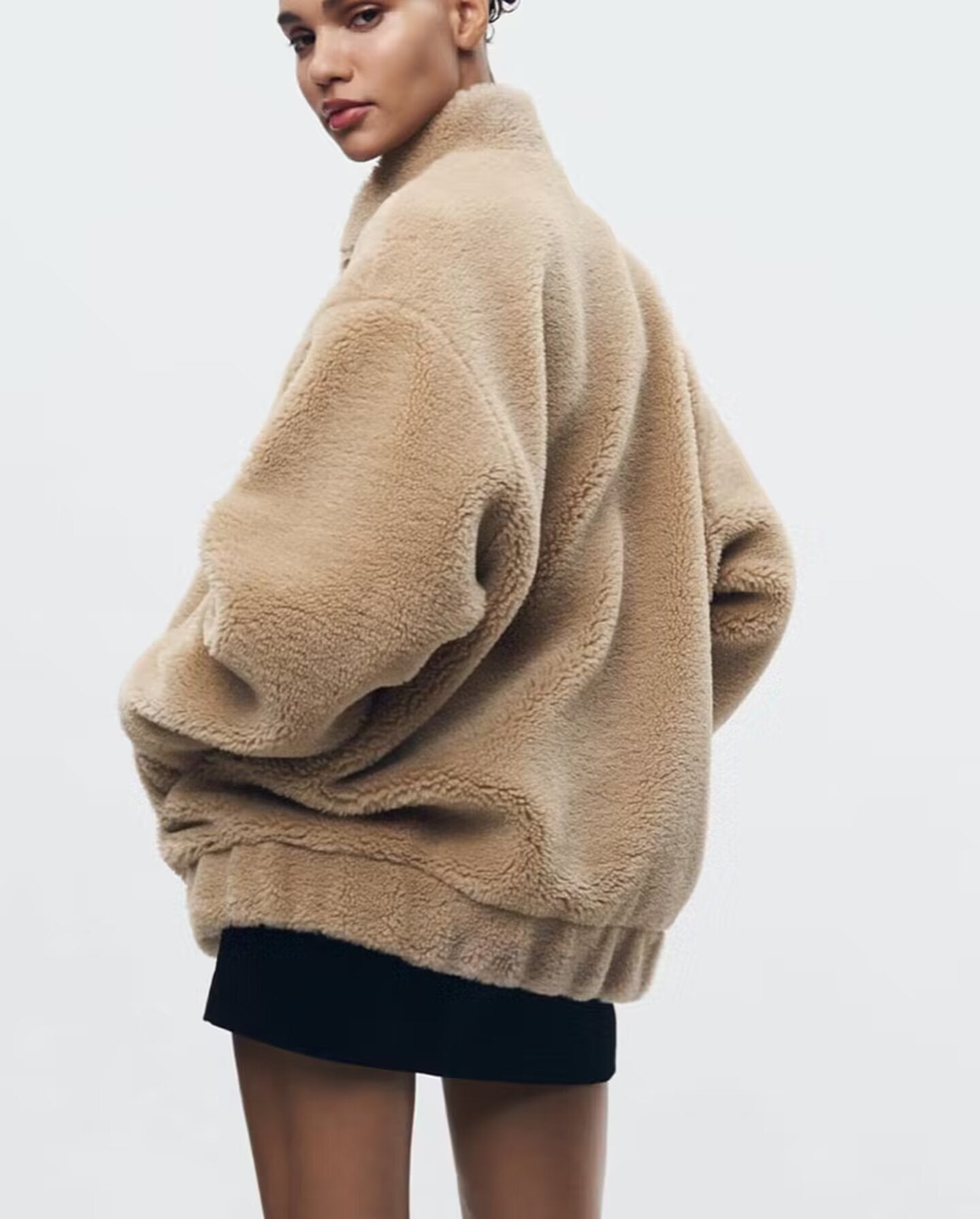 Zachte Teddyjack Dames – Comfortabele Teddybeer Jas voor Koud Weer