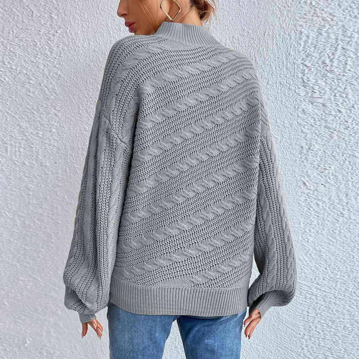 Coltrui dames – Elegante trui met kabelpatroon voor herfst en winter