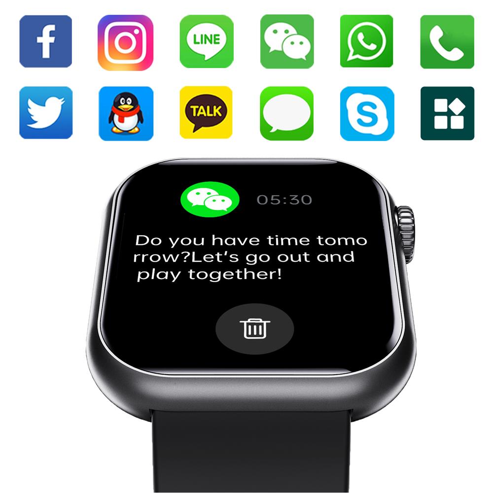 Slimme Horloge Bloedglucose Bloeddruk Hartslagmonitor Fitness Tracker