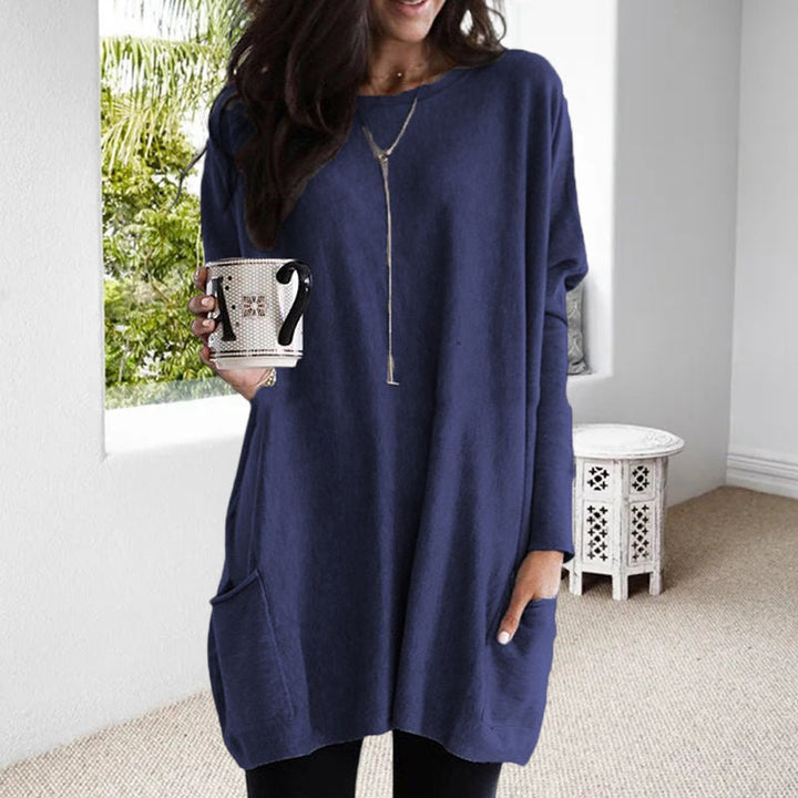 Pullover dames – Comfortabele trui met zakken en trendy ontwerp