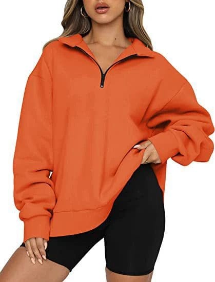 Casual Dames Trui - Zip-up Trui van Ademend Katoen voor Elke Gelegenheid