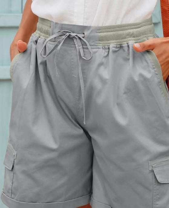 Korte cargo shorts dames – Utility shorts met zakken en comfortabele pasvorm