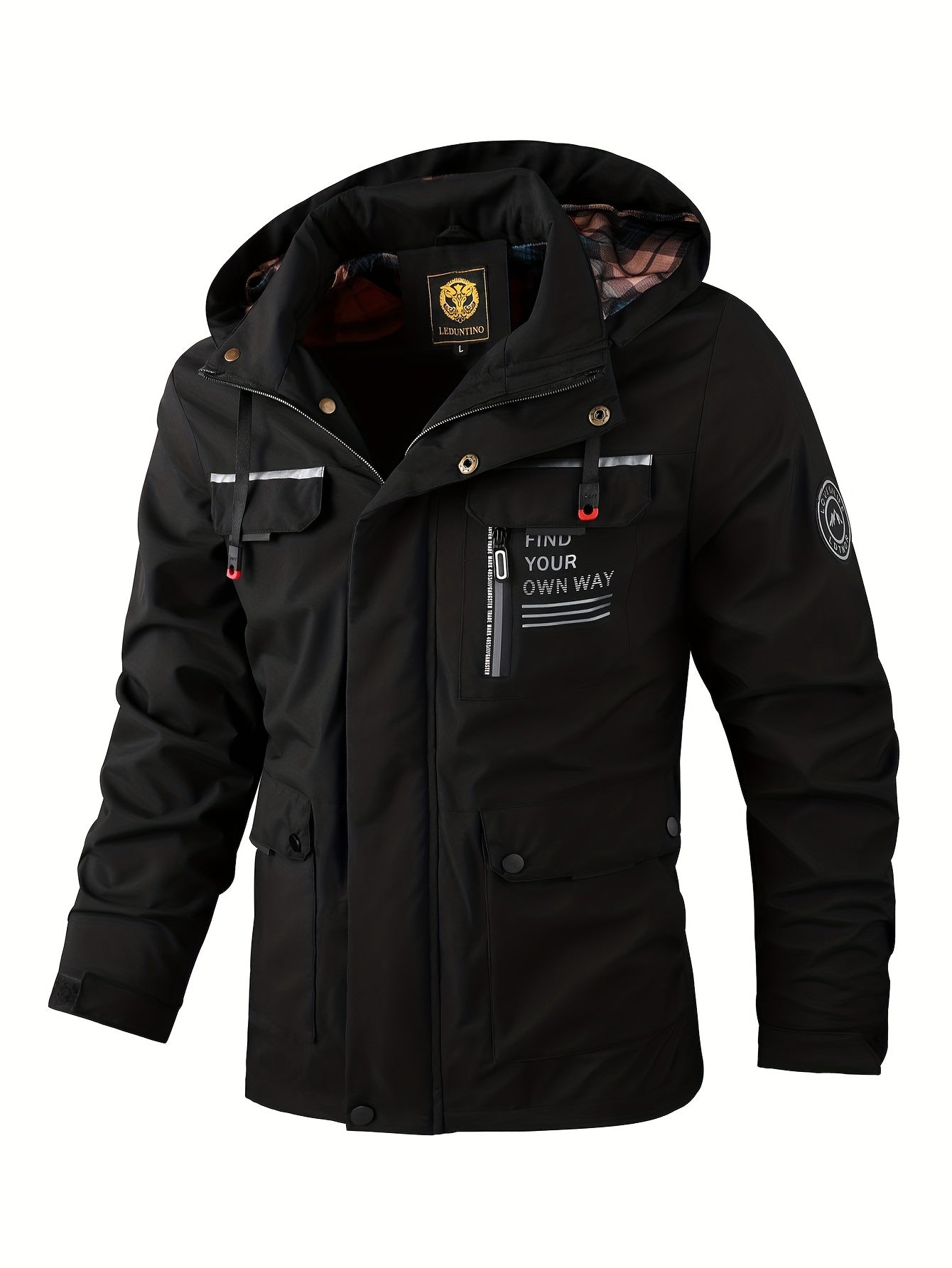 Windbreaker heren – Waterdichte jack met meerdere zakken en ademend ontwerp