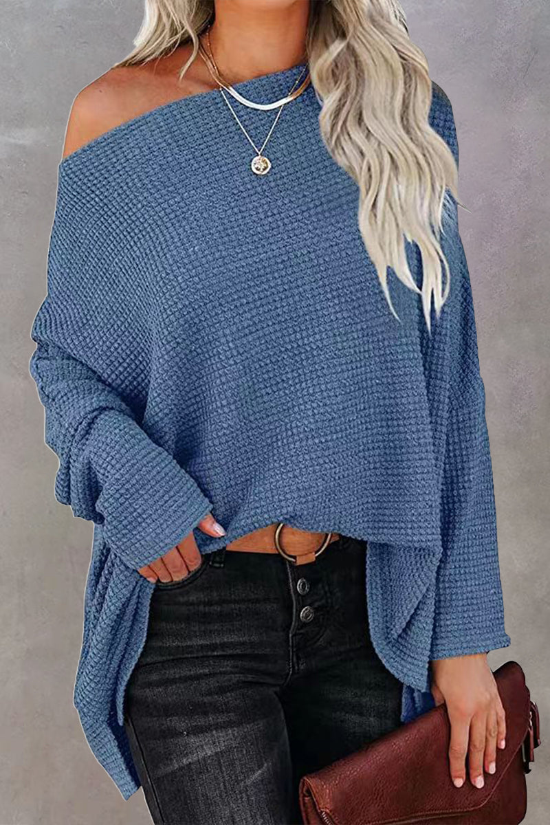 Off-Shoulder Pullover Dames – Trendy Overgrootte Trui voor Casual en Feestelijke Gelegenheden