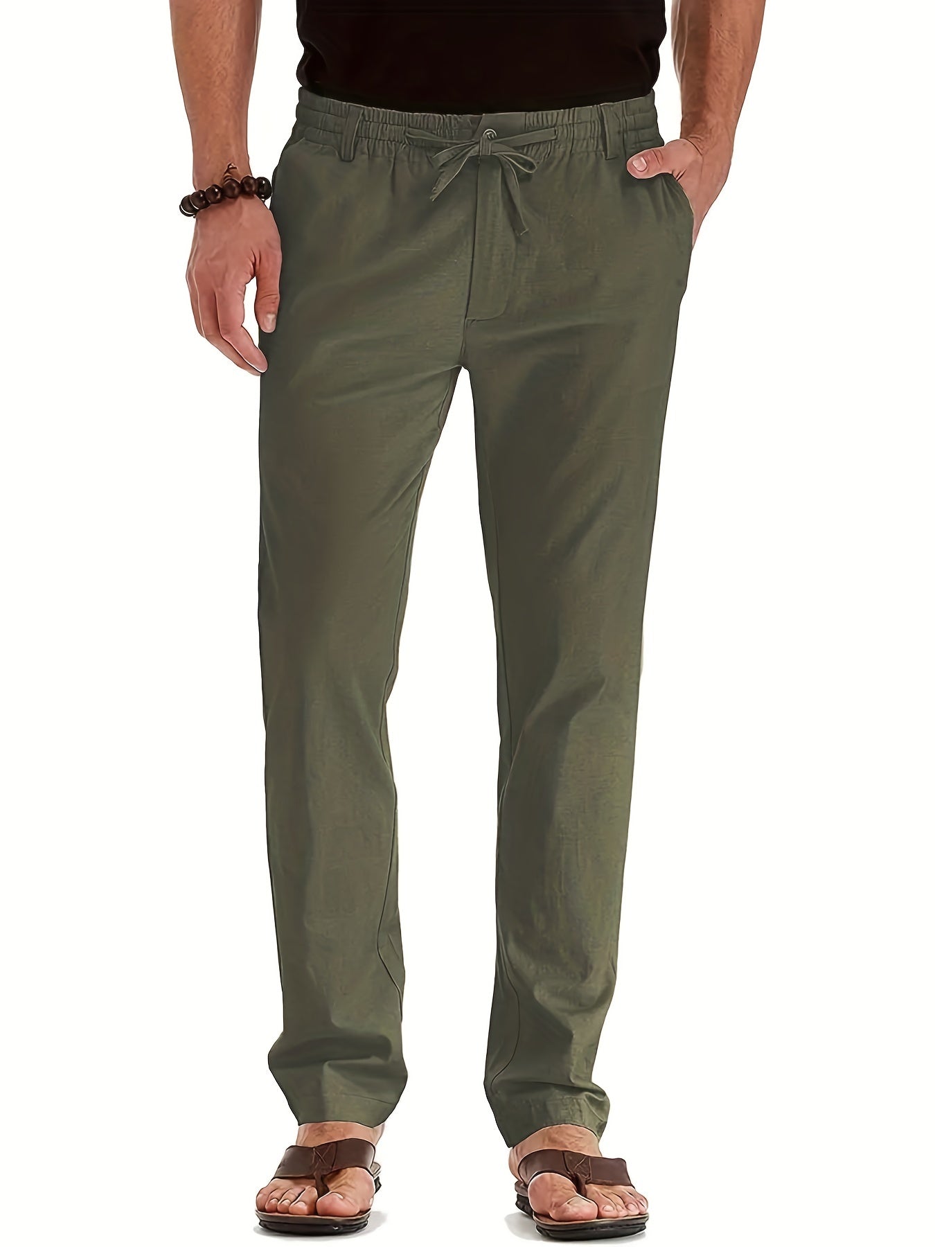 Broek voor heren met trekkoord – Comfortabele casual broek met elastische taille