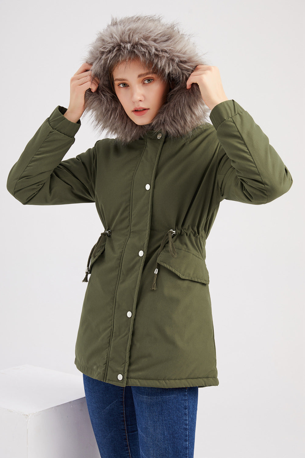 Damesparka met capuchon – Warme parka voor dames, waterdicht en trendy design