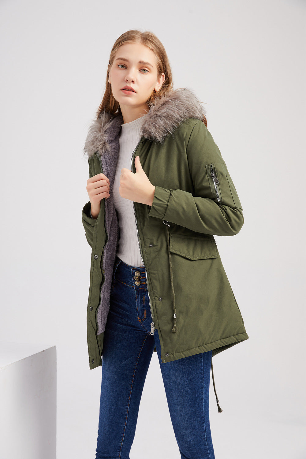 Damesparka met capuchon – Warme parka voor dames, waterdicht en trendy design