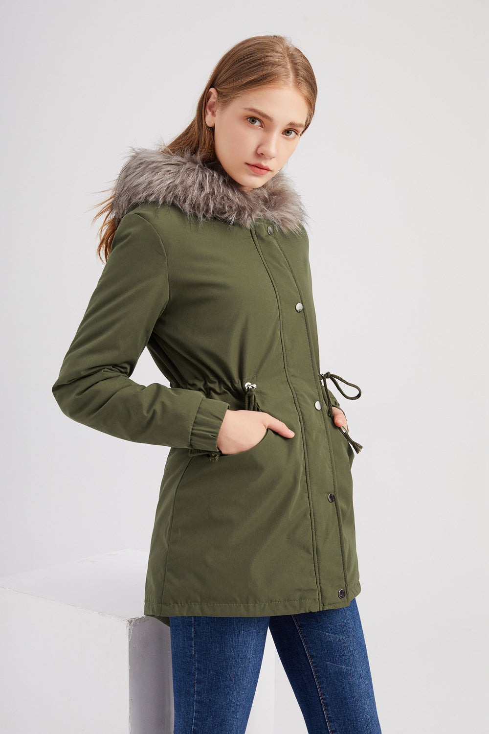 Damesparka met capuchon – Warme parka voor dames, waterdicht en trendy design
