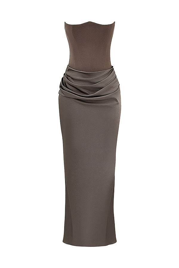 Korsetjurk dames – Elegante strapless jurk voor bruiloft en feestgelegenheden
