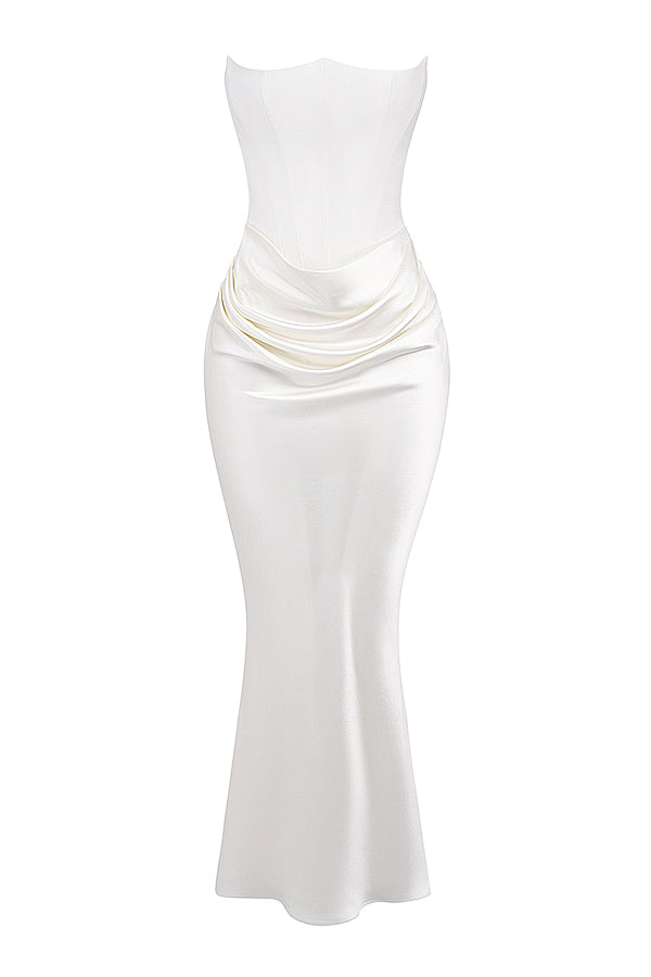 Korsetjurk dames – Elegante strapless jurk voor bruiloft en feestgelegenheden