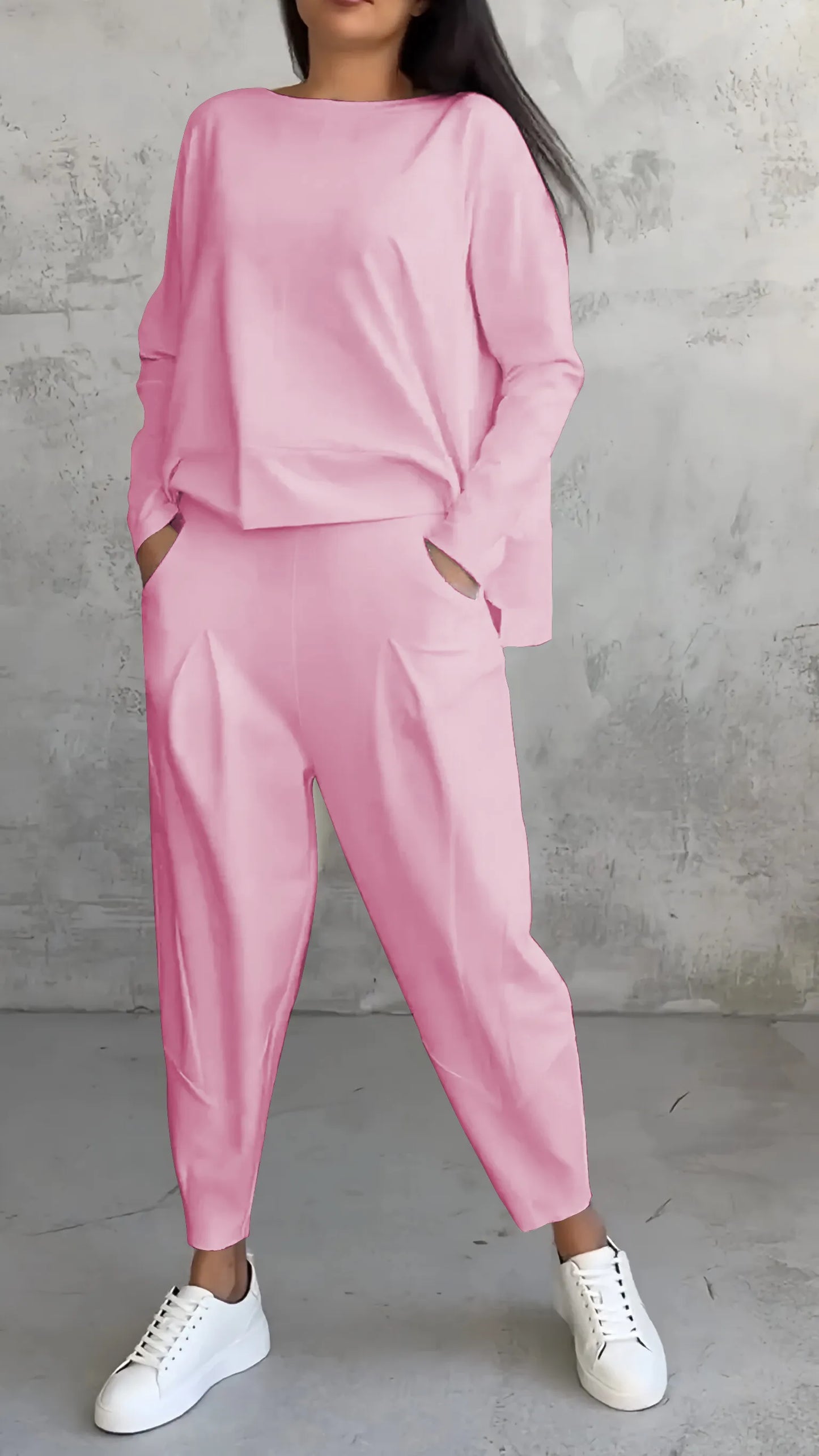 Dames shirt en broek set – Lange mouwen casual outfit voor elke gelegenheid