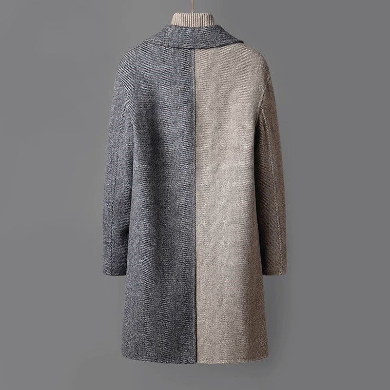 Mantel heren bicolor – Stijlvolle en warme herenjas voor elke gelegenheid