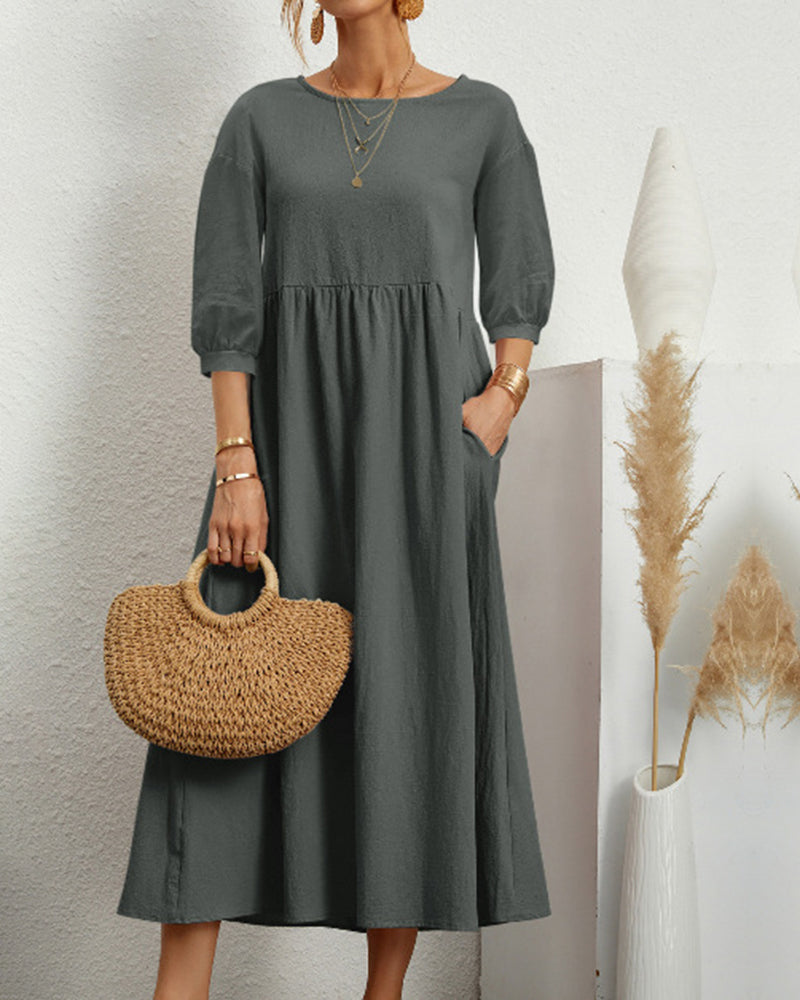 Maxi-jurk dames – Elegante lange jurk met comfortabele pasvorm voor elke gelegenheid