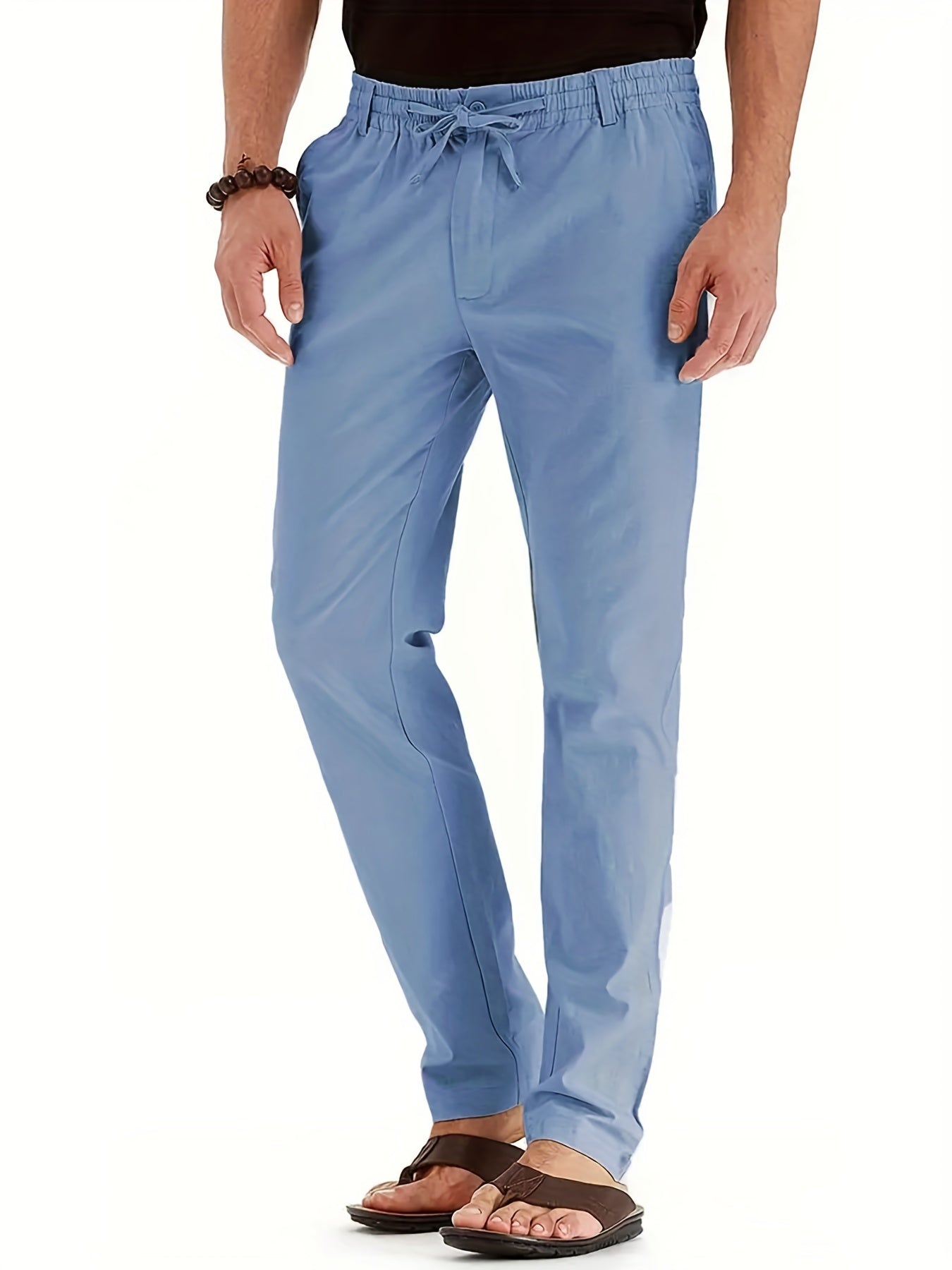 Broek voor heren met trekkoord – Comfortabele casual broek met elastische taille