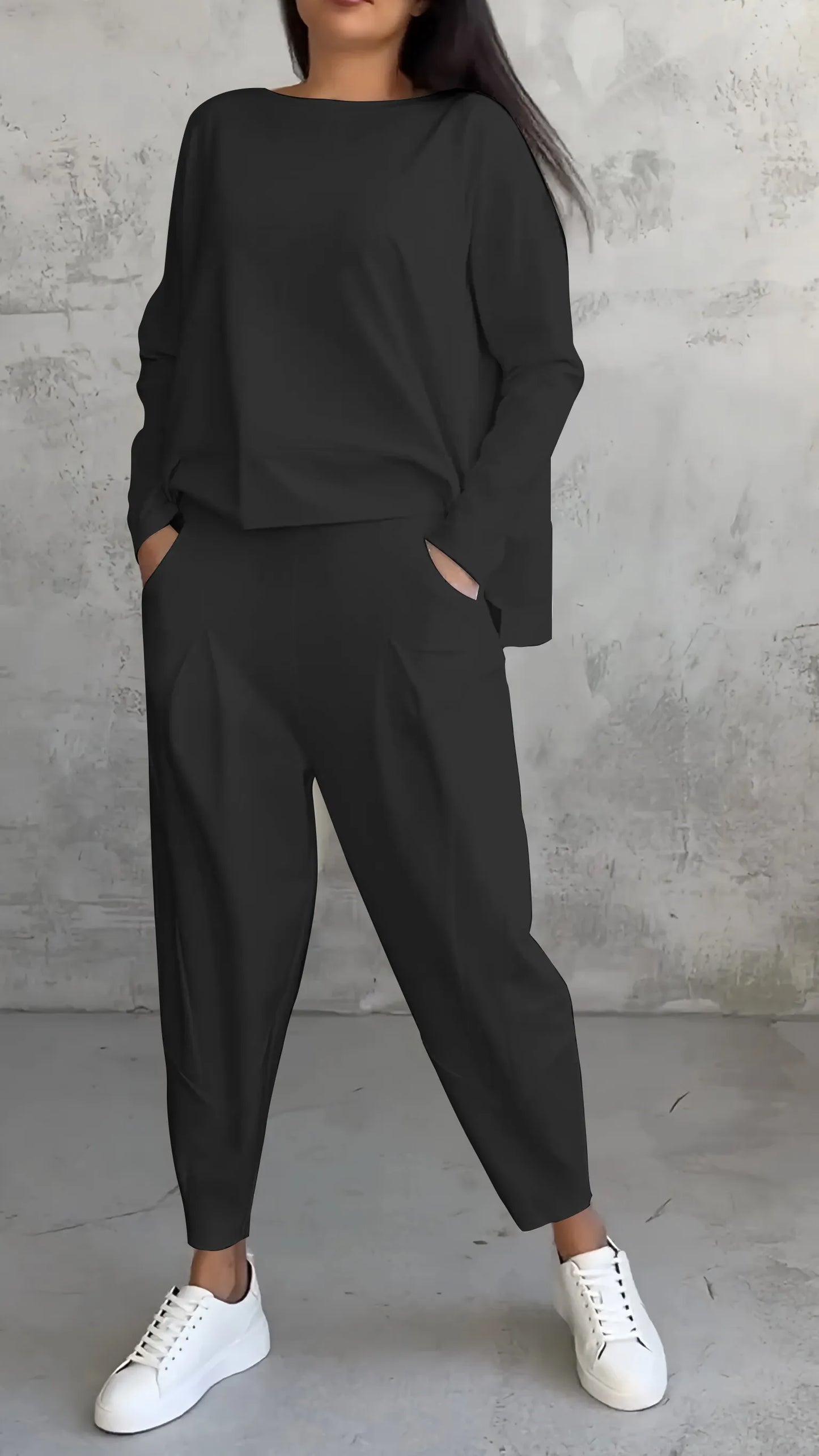 Dames shirt en broek set – Lange mouwen casual outfit voor elke gelegenheid