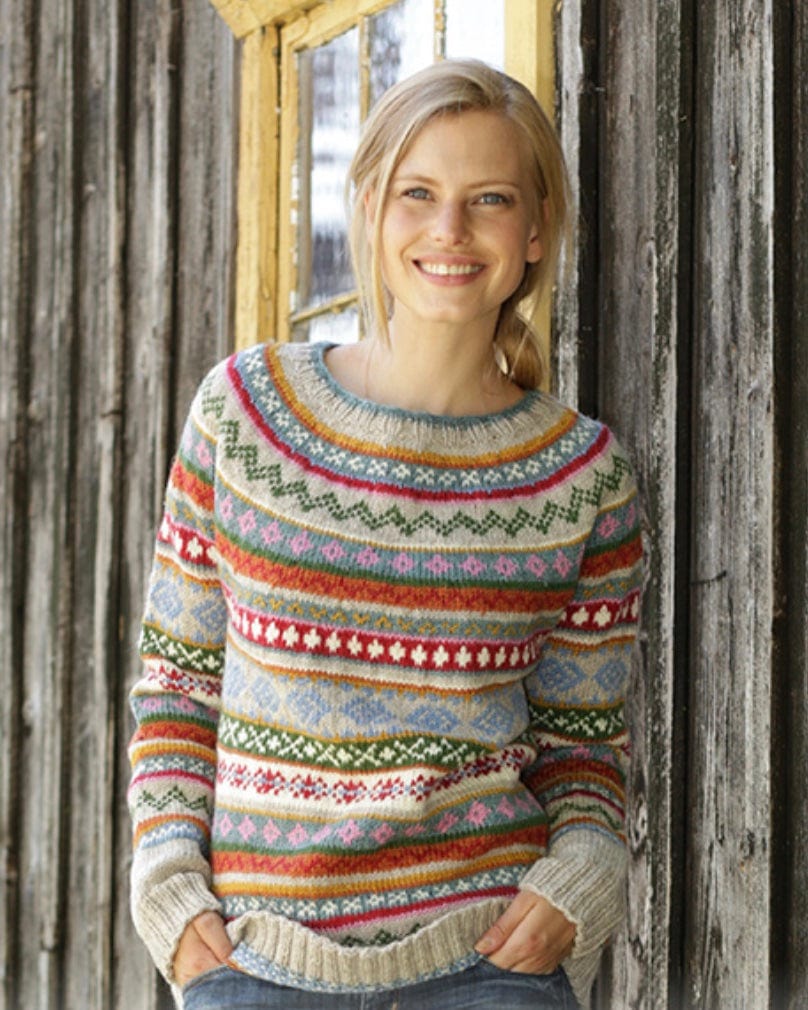 Dames Trui Geometrisch Patroon – Stijlvolle Gebreide Trui voor Herfst