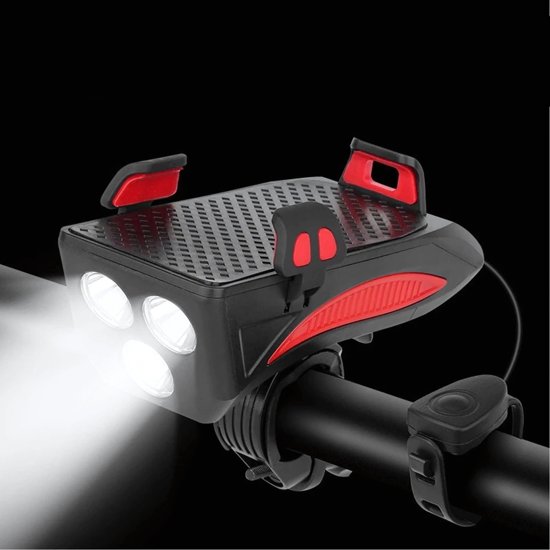 4-in-1 Fietslicht Powerbank 1500 Lumen LED Verlichting
