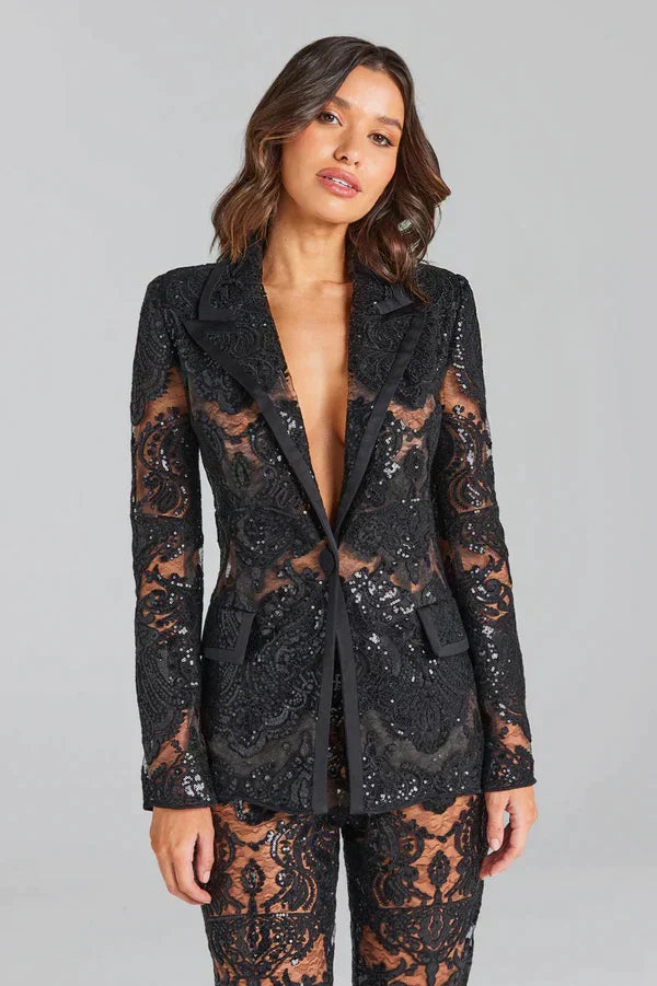Blazer voor dames – Elegante holle netbroek met comfortabele pasvorm