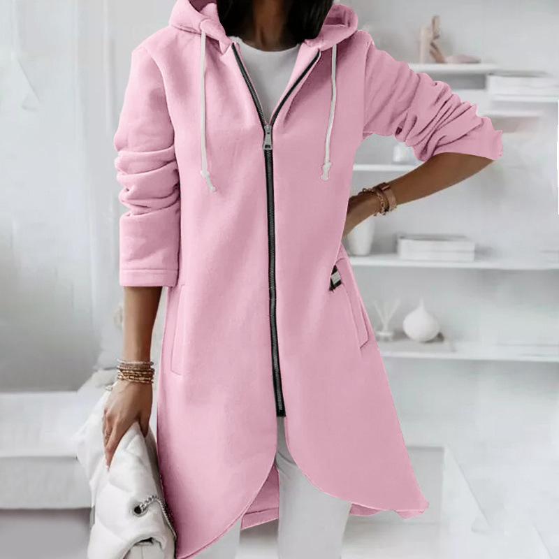 Kapuzenjack voor dames – Comfortabele ritsjack met trendy design en zachte stof