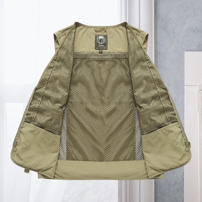 Zomervest met Meerdere Zakjes – Lichtgewicht Casual Vest voor Dames