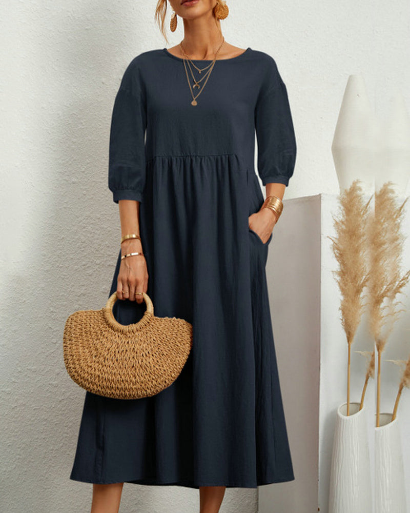 Maxi-jurk dames – Elegante lange jurk met comfortabele pasvorm voor elke gelegenheid