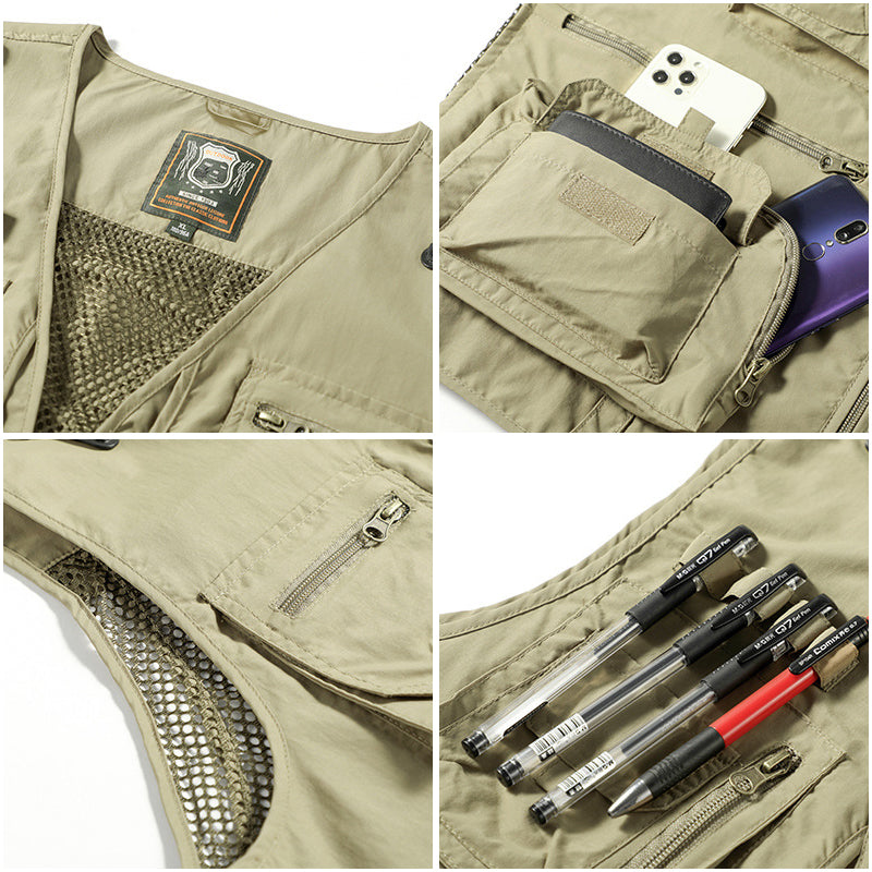 Zomervest met Meerdere Zakjes – Lichtgewicht Casual Vest voor Dames