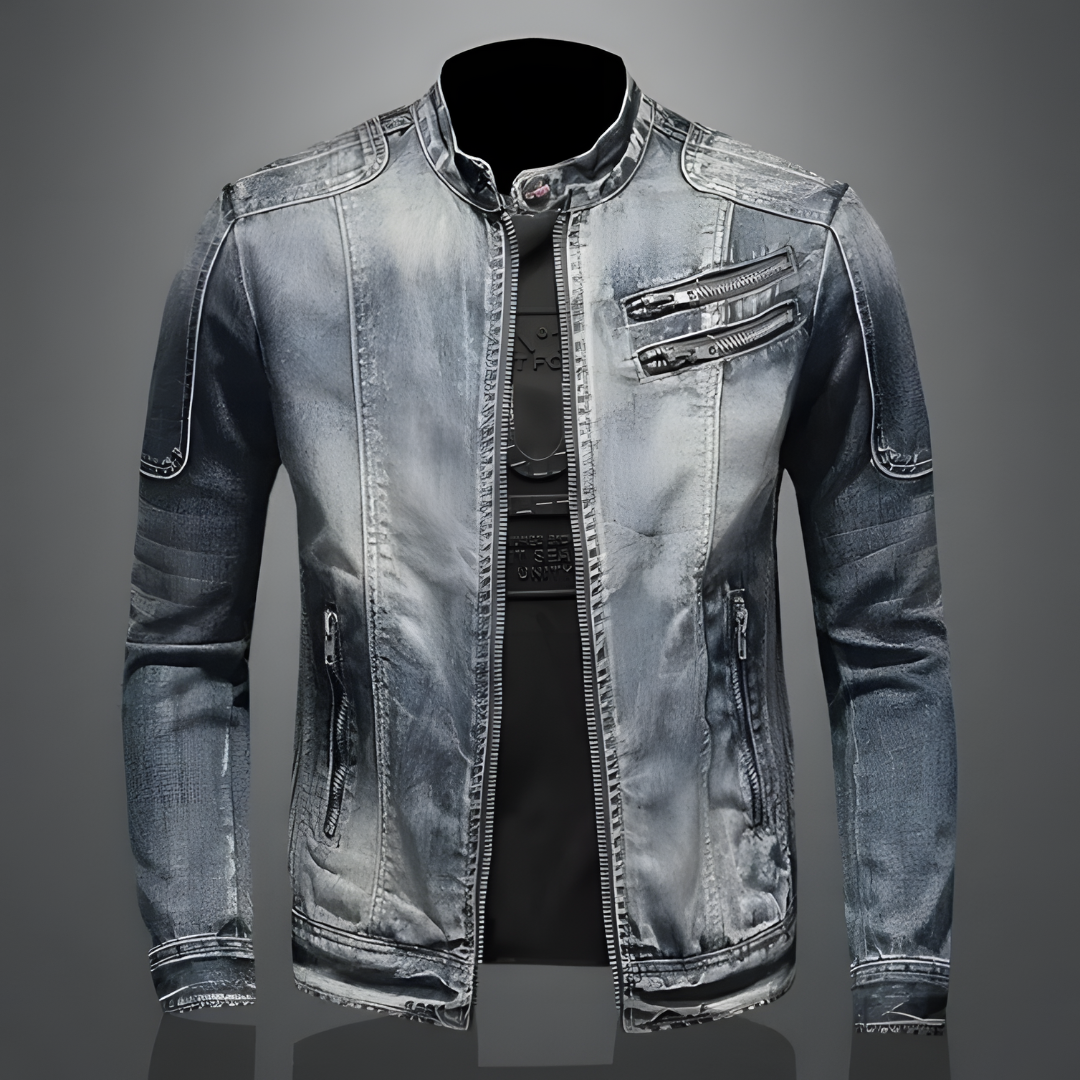Jeansjack heren met rits – Stijlvol denim jack voor casual en formele outfits