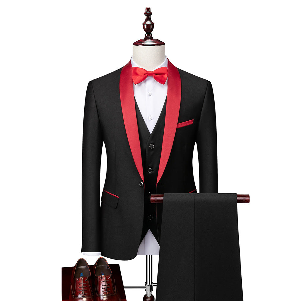 Slim Fit Heren Pak-Set – 3-delig Kostuum voor Formele Gelegenheden