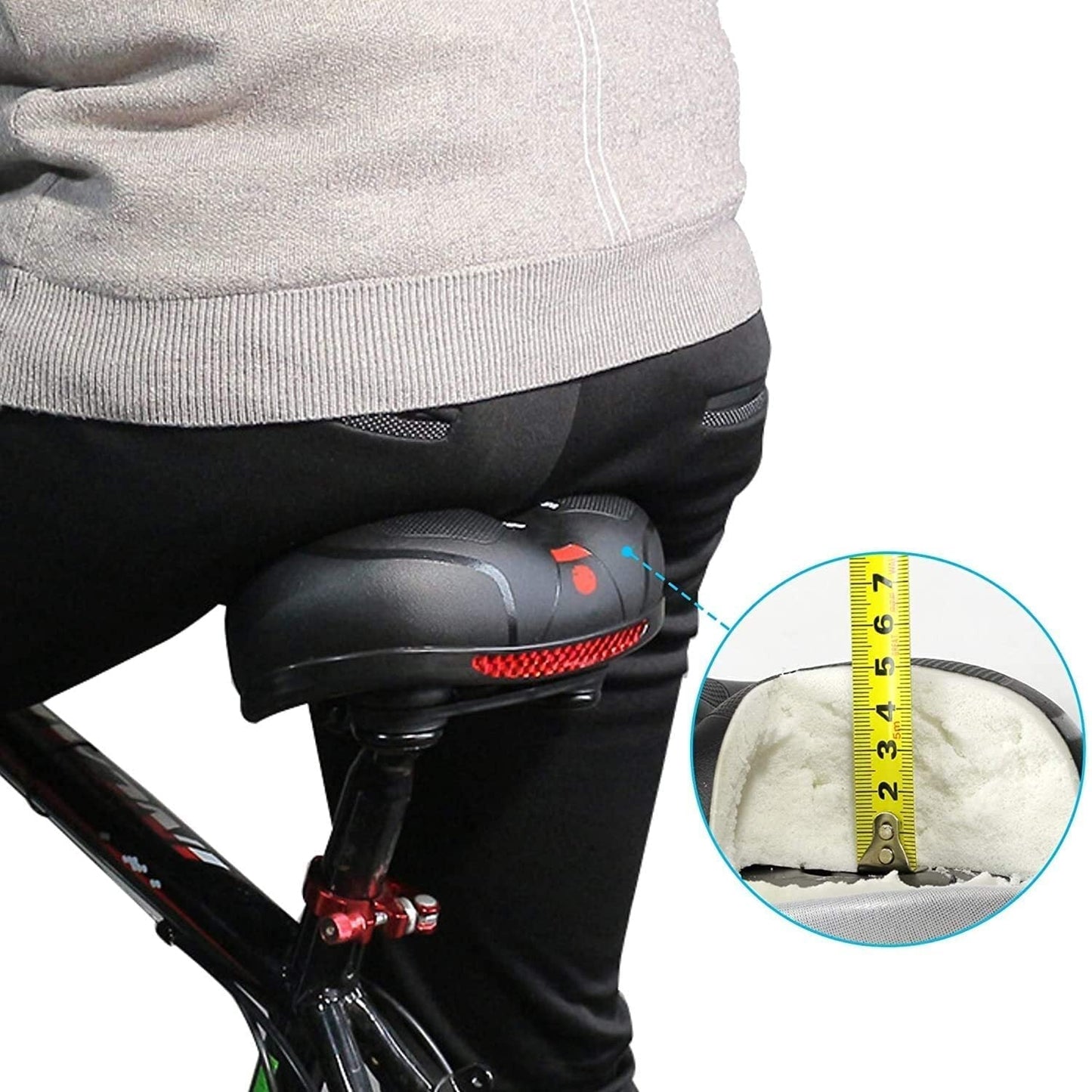 Fiets Zadel Comfortabel Met Reflector Extra Zacht