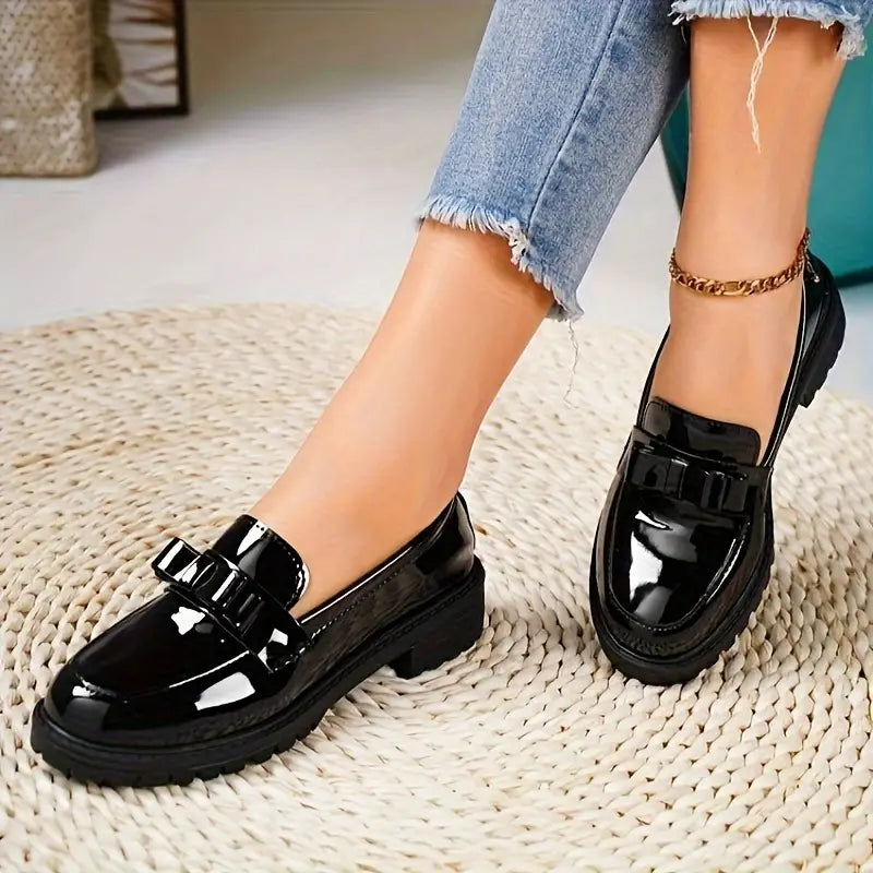 Loafers Dames – Dikke Zool Comfortabele Schoenen voor Casual en Feestelijk Gebruik