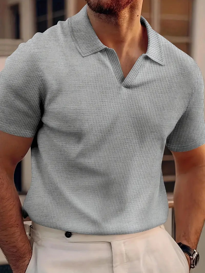 Polo Shirt Heren Korte Mouwen – Casual Shirt van Katoen voor Vrije Tijd