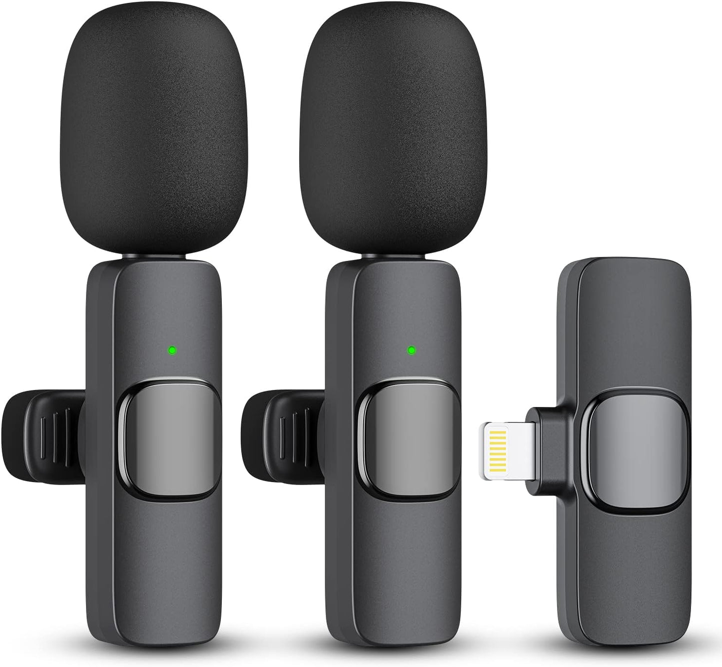 2 Pack Draadloze Microfoon voor iPhone iPad