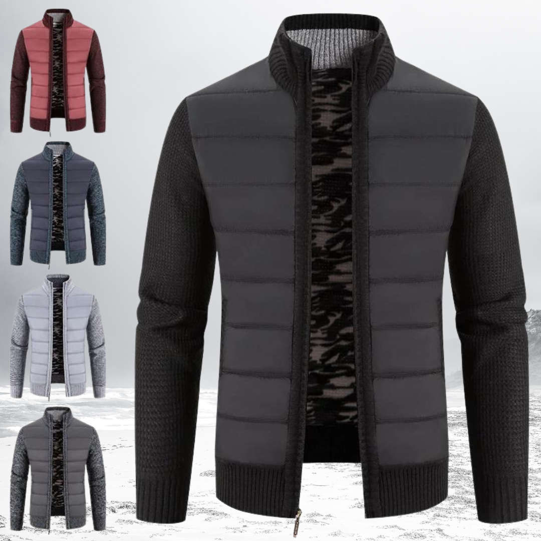 Gevoerde Heren Zip-Up Jas – Warme en stijlvolle jas voor heren met rits