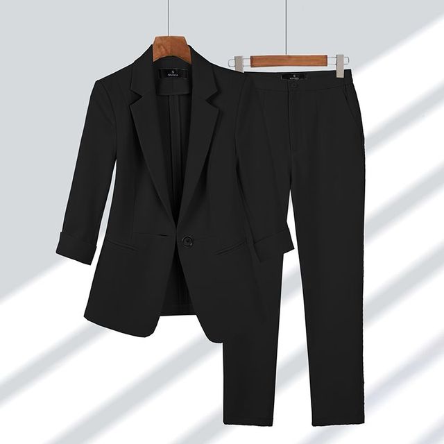 Dames blazer en broek – Elegante set voor zakelijke en casual gelegenheden